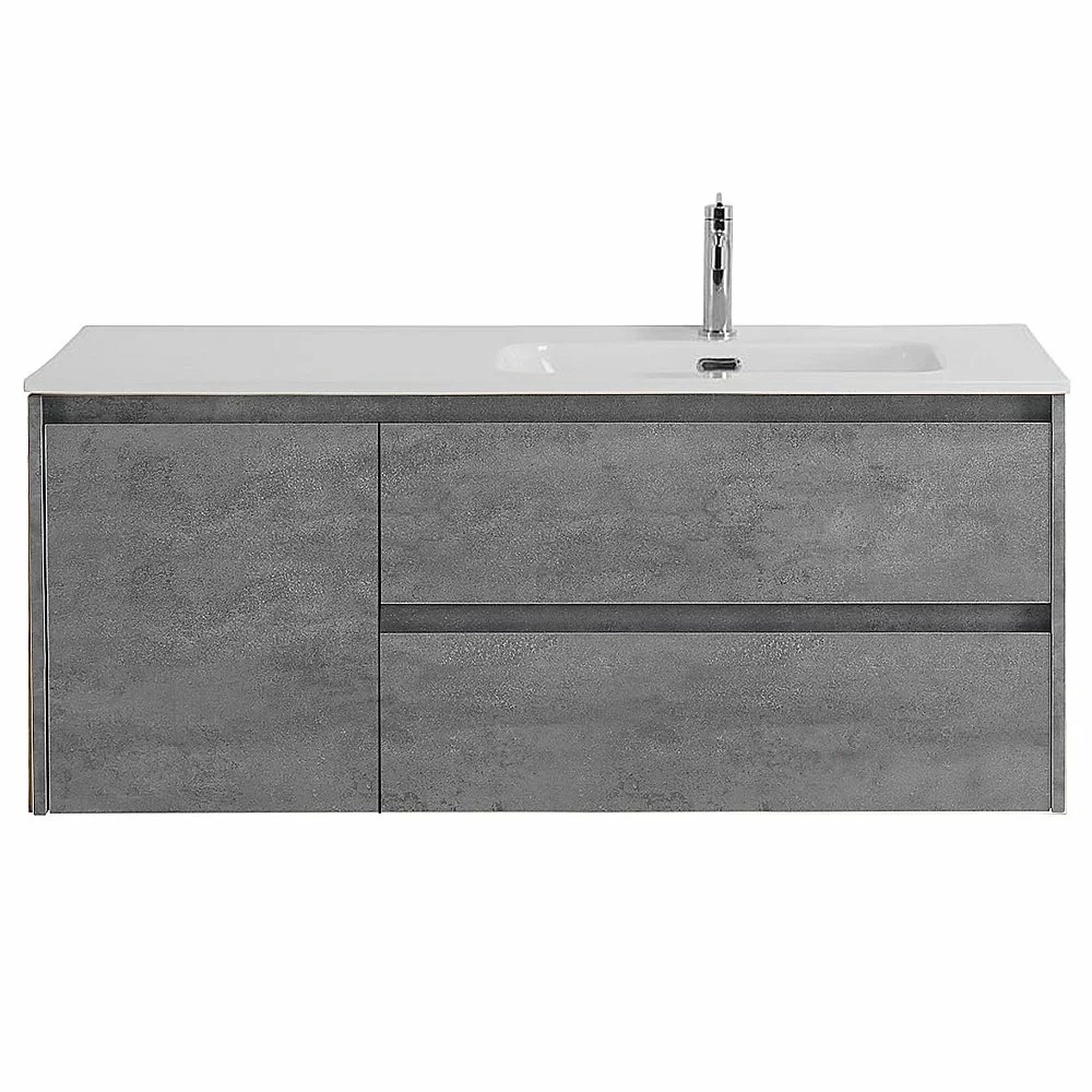 Тумба с раковиной BelBagno KRAFT 2C-1A 100 серый цемент