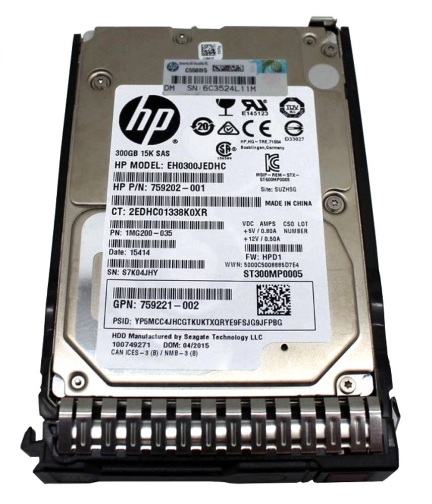 Жесткий диск HP 300GB 2.5" 12G SAS 836631-B21