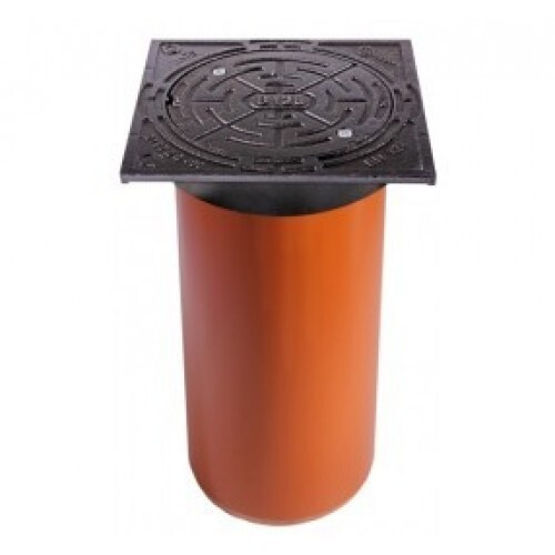 Wavin Люк чугунный 40т (D400) на ПВХ телескоп. адаптере 315х500 №22970087