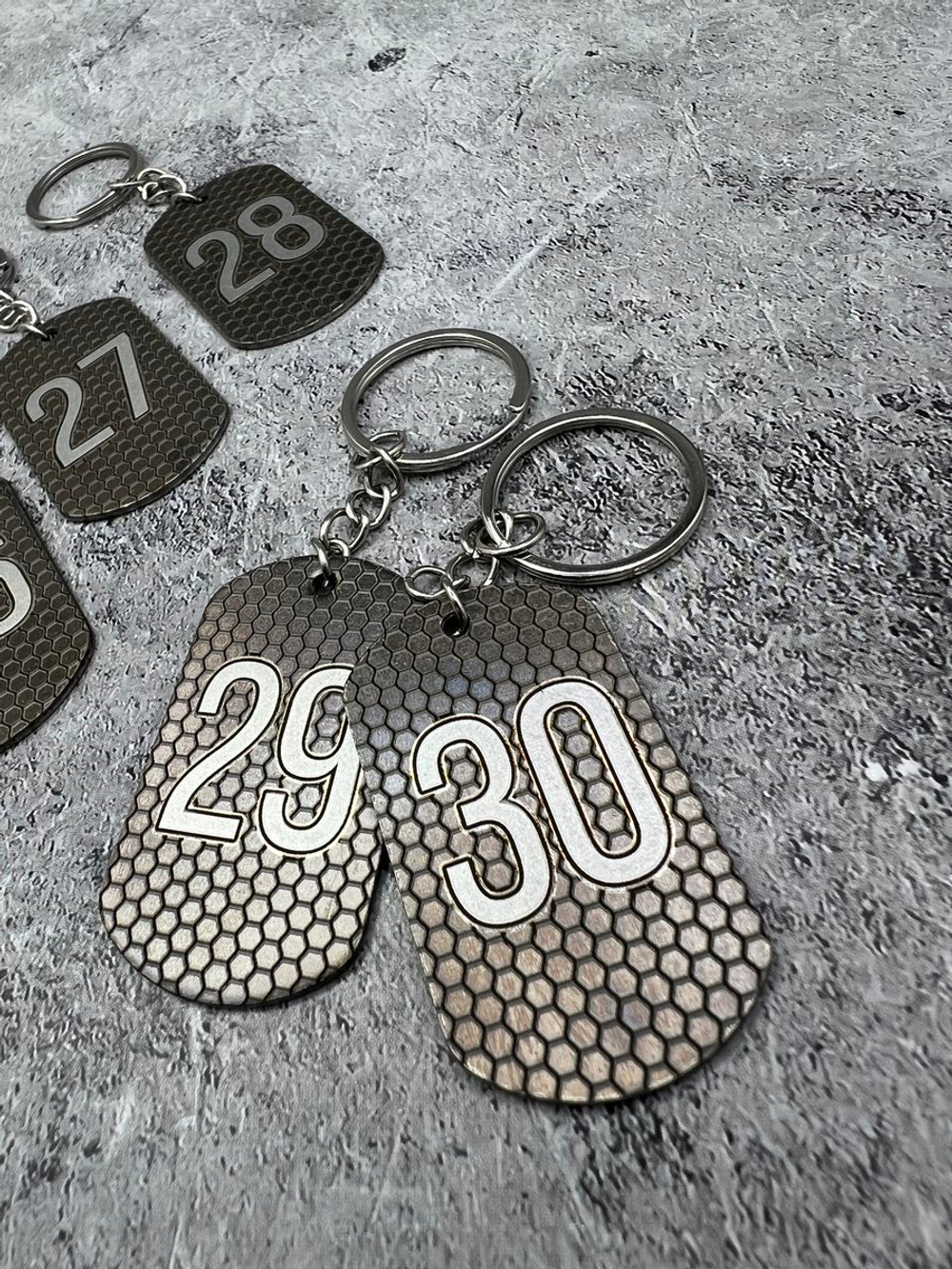 Номерки металлические на ключи на заказ