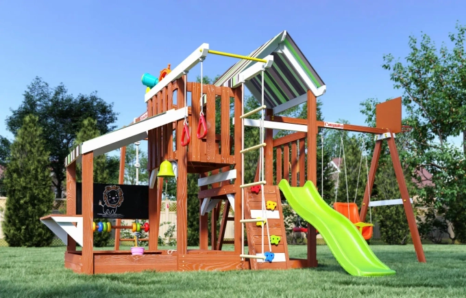 Детская площадка Савушка Тусун - 9 (салатовый)