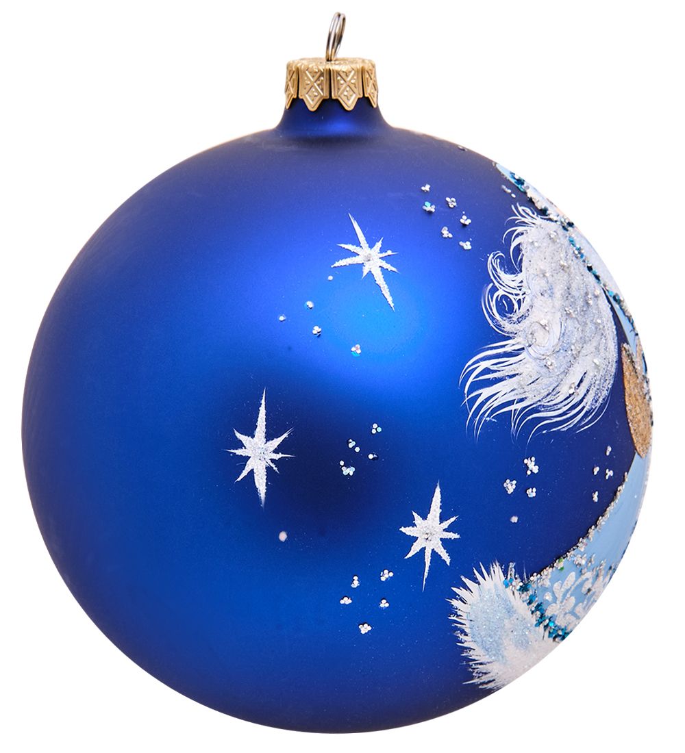 Элита НФШ-1288 Ел.украшение Шар «Снегурочка с лукошком» 120 мм