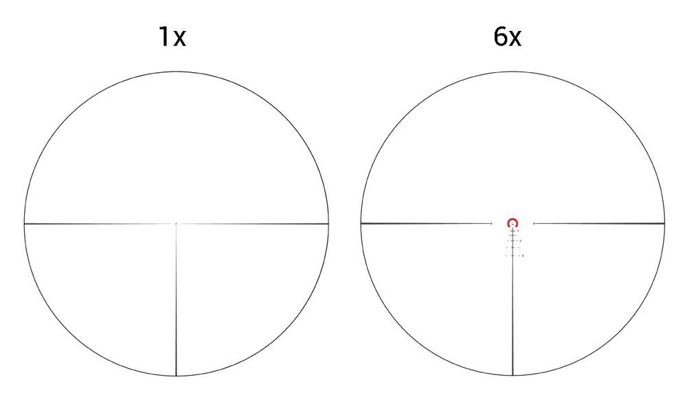 Оптический прицел Vector Optics Continental 1-6x28 Tactical FFP, сетка BDC & Wind, 34 мм, тактические барабаны, Zero Stop, азотозаполненный, с подсветкой (SCFF-31P)