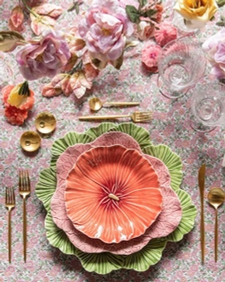 Тарелка десертная Maria Flor оранжевая (21.5 см)