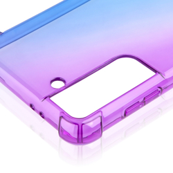 Чехол ROSCO для Samsung Galaxy S21 оптом (арт. SS-S21-HARD-TPU-VIOLET-BLUE)