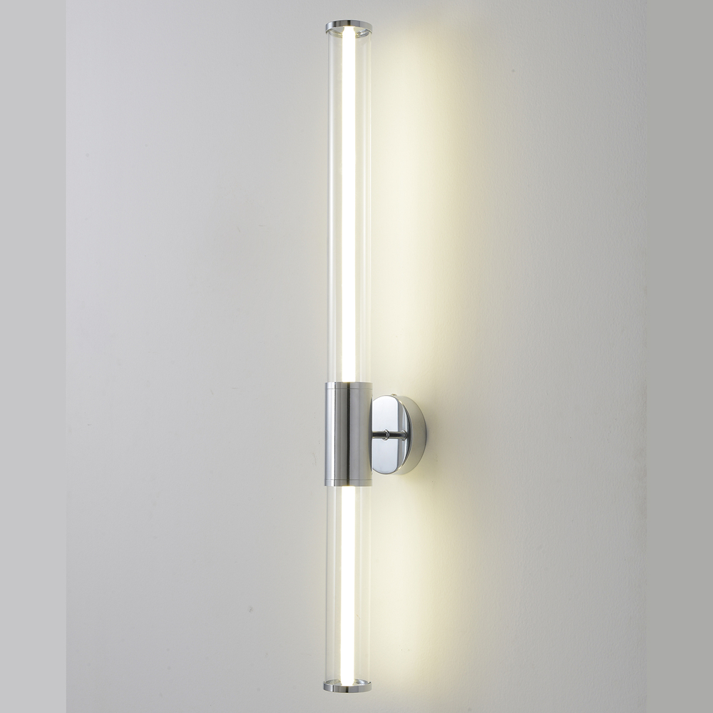 Настенный светодиодный светильник Crystal Lux LINEUP AP18W LED CHROME