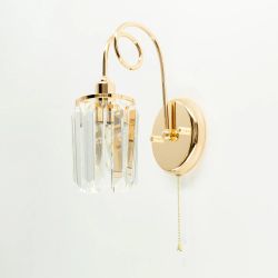 Citilux Синди CL330312 Бра хрустальное с выключателем Золото