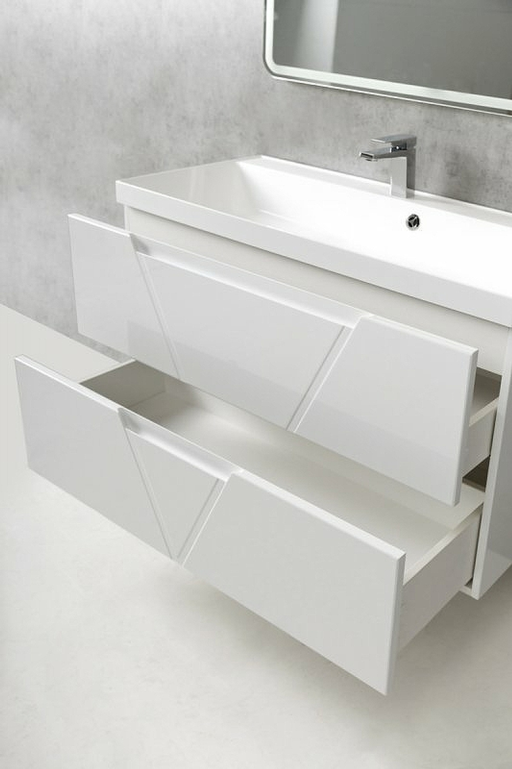 Тумба под раковину BelBagno Vittoria 70 VITTORIA-700-2C-SO-BL-P подвесная Bianco Lucido