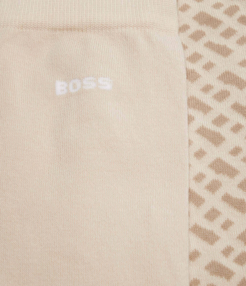 Носки 2 пары Monogram CC BOSS BLACK - бежевый(50515141)