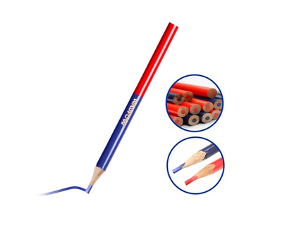 Столярный карандаш (красный/синий) 1 шт WADFOW WMQ2512.1