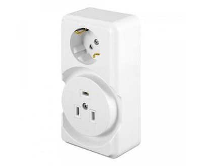 Розетка открытой установки для плит с/з, 250В 32А, белый Stekker PST32-53-20 39826