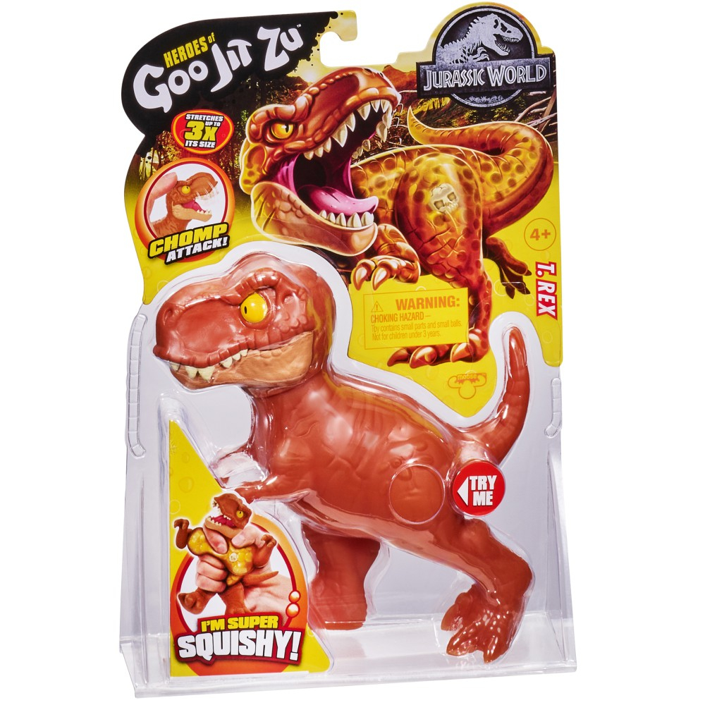Goo Jit Zu Jurassic World - Растягивающаяся фигурка динозавра T-Rex GOJ41304