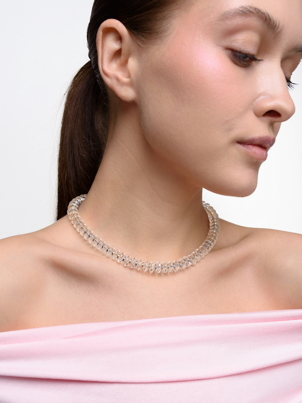 Чокер "Plane" горный хрусталь Multicolor