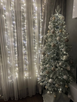 Ель искусственная Царь елка Беверли стройная заснеженная 210 см