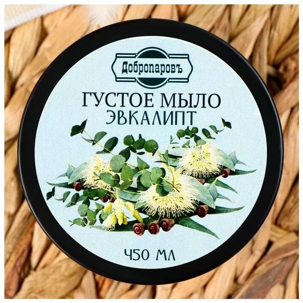 Мыло густое для волос и тела "Эвкалипт", банное, Добропаровъ 350 мл 4936169