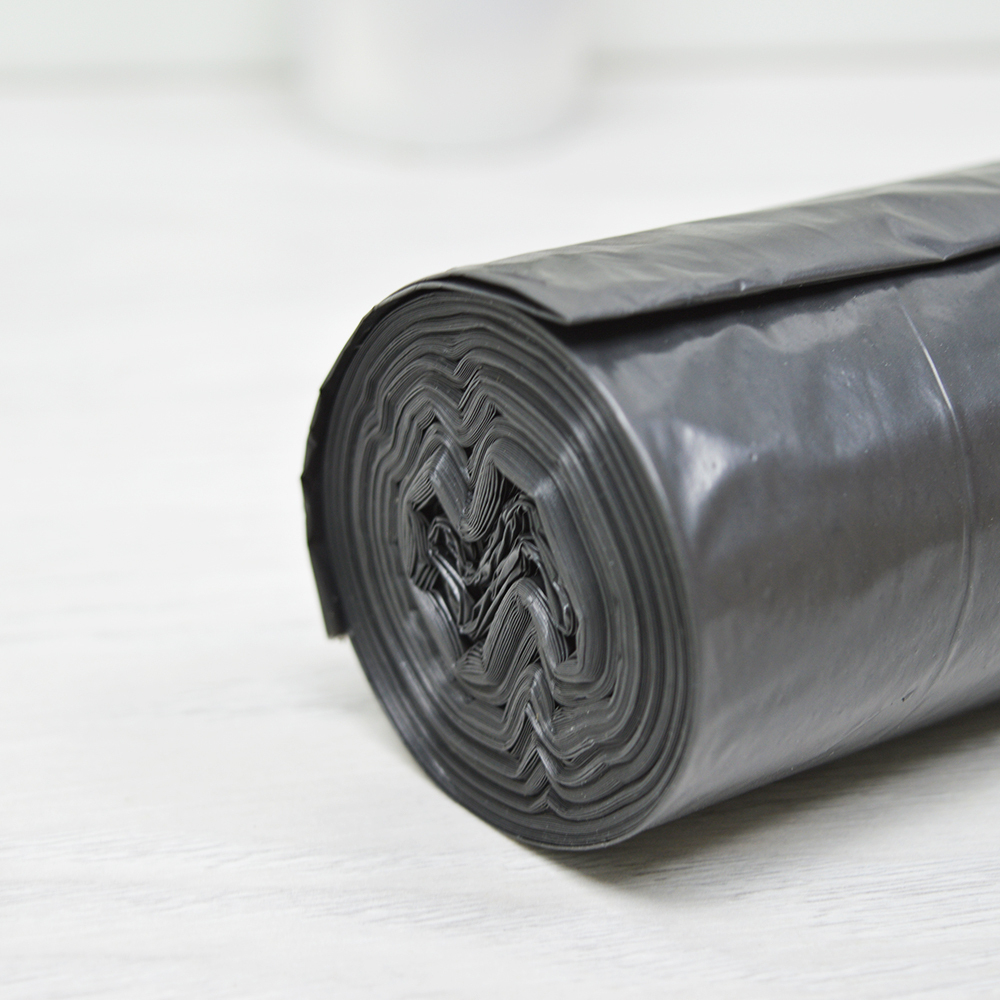 Мешки для мусора 120л 20шт 30мкм ПВД "Стандарт" черные