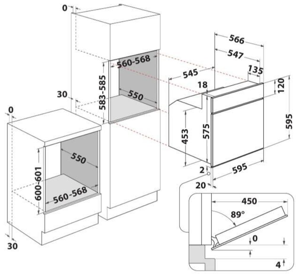 Встраиваемый электрический духовой шкаф Whirlpool AKP 738 IX