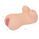 Телесный мастурбатор-вагина 17,5см с имитацией груди Kokos Clara OnaHole