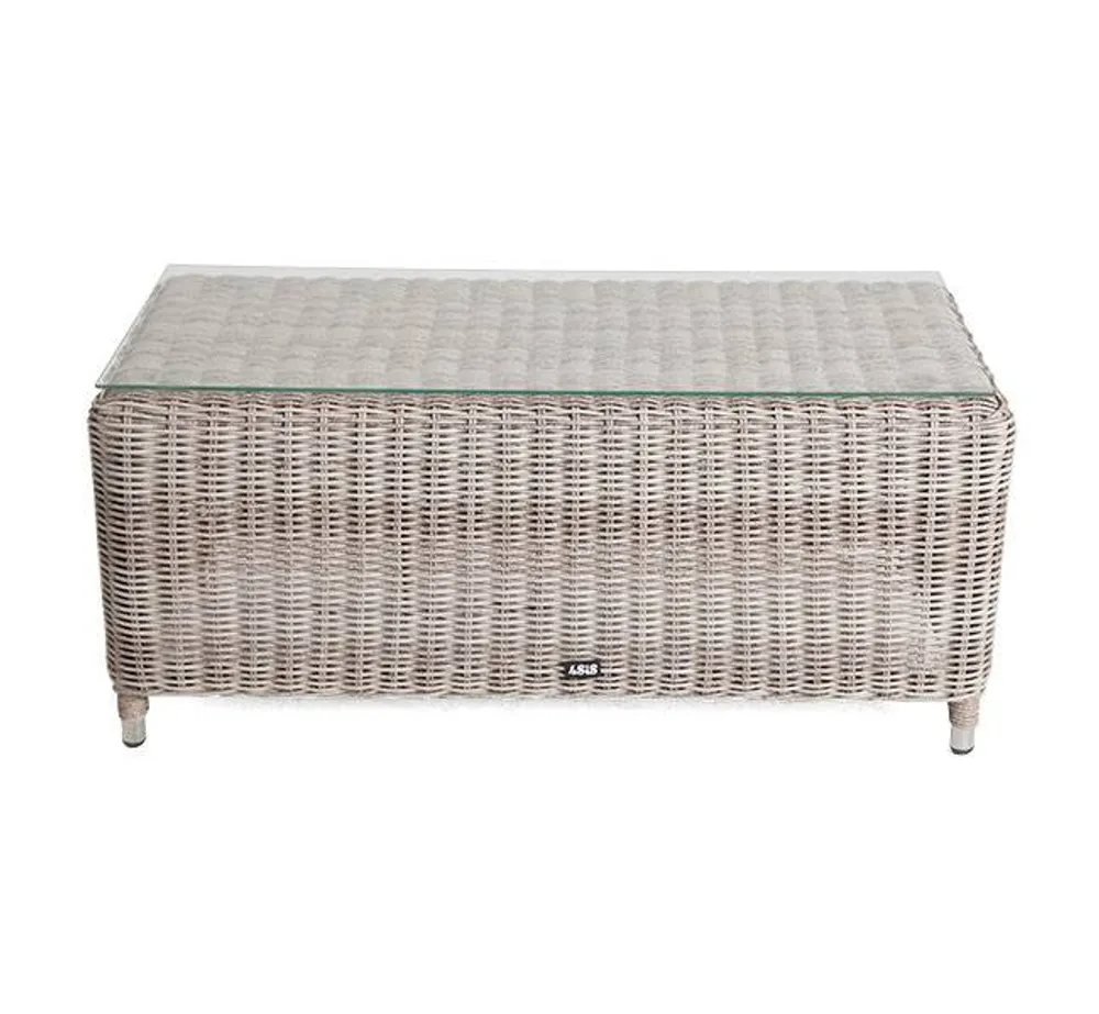 "Кон Панна" столик журнальный из искусственного ротанга, цвет бежевый