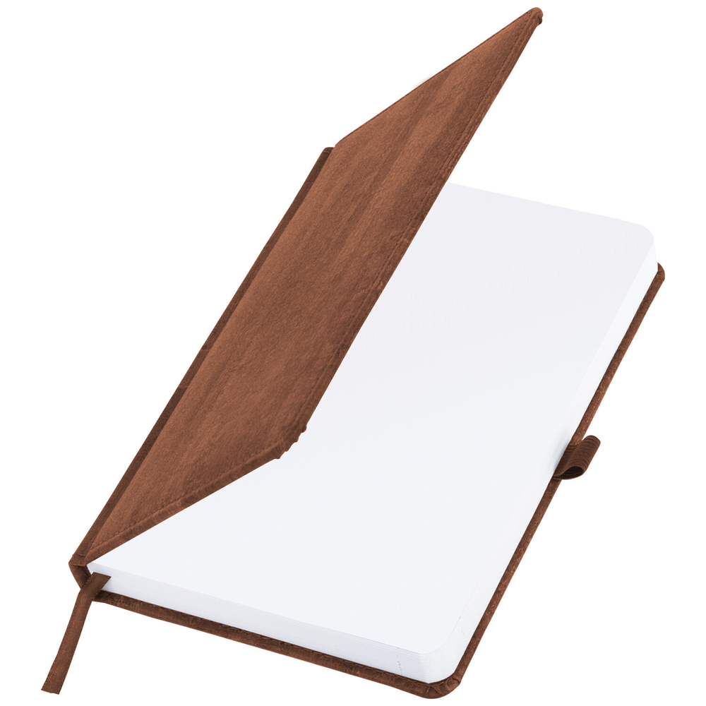 Ежедневник недатированный А5 (138x213 мм) BRAUBERG "Wood" кожзам резинка 136 л. коричневый (2 штуки в упаковке)
