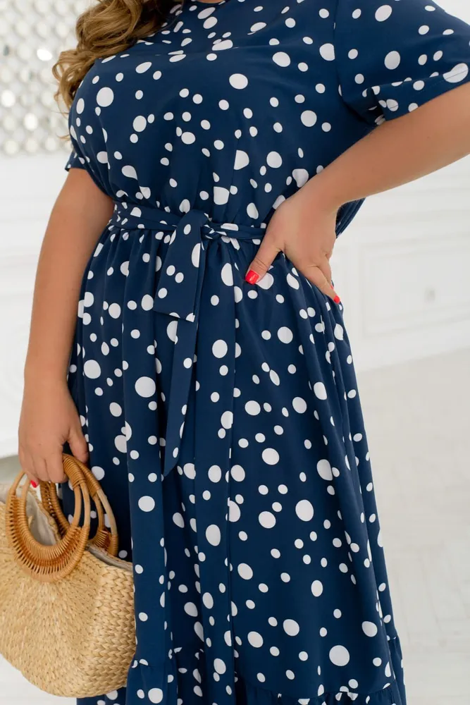 Платье 2460-темно-синий Minova