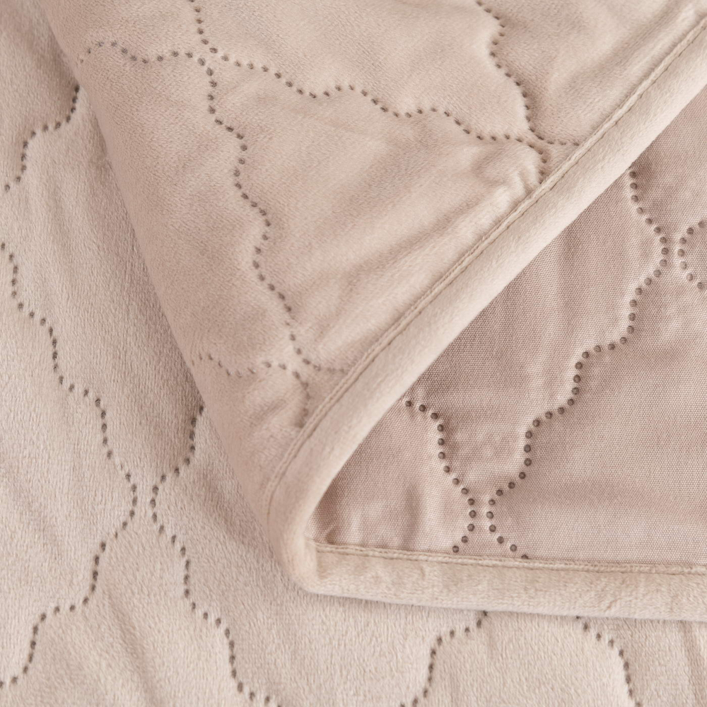 Покрывало 240х260 Деметра светлый беж