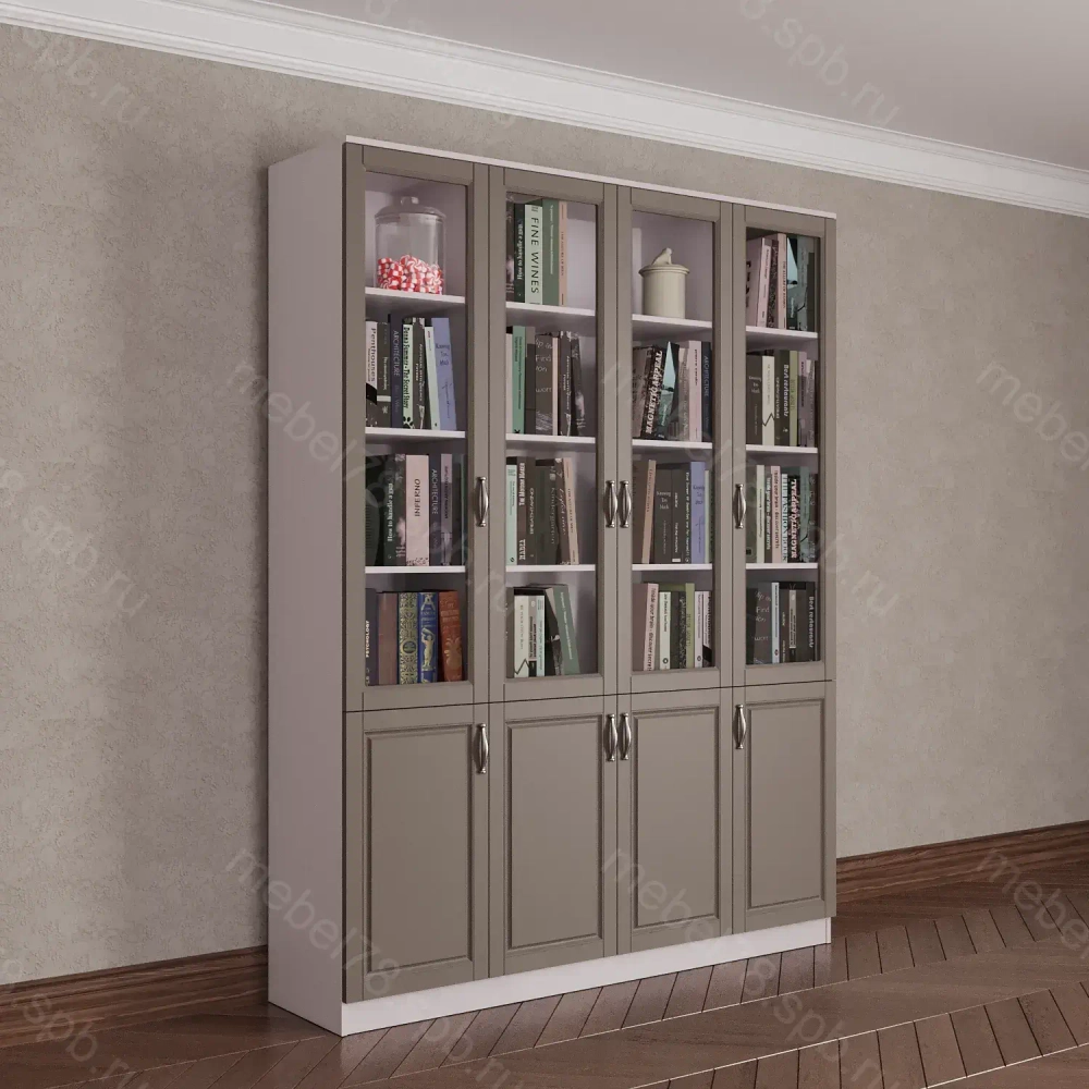 Шкаф книжный 4/9 (мадес)