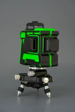 Лазерный уровень / нивелир Hilda 360 градусов 3D /12 линий, зеленый луч без магнитного крепления