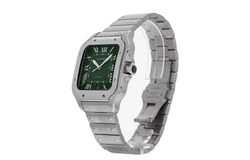 CARTIER SANTOS DE Automatic Mechanical Movement 100m Water Resistance Men"s Watches Watch 39.8mm Green Dial