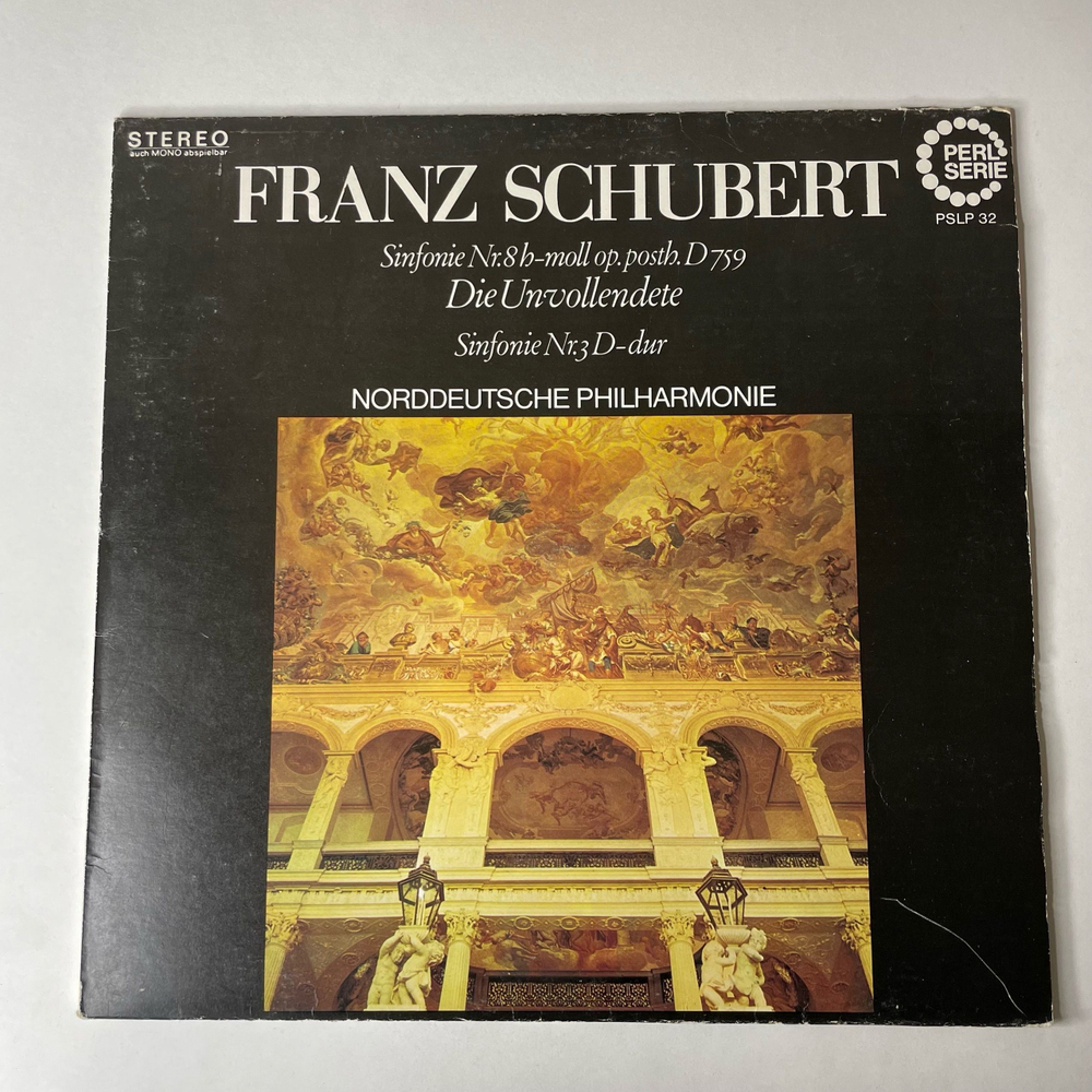 Винтажная виниловая пластинка LP Franz Schubert Шуберт, Norddeutsche Philharmonie Симфония Sinfonie Nr. 8, 3 (Германия 1968)