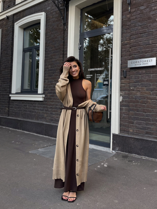 Кардиган длинный