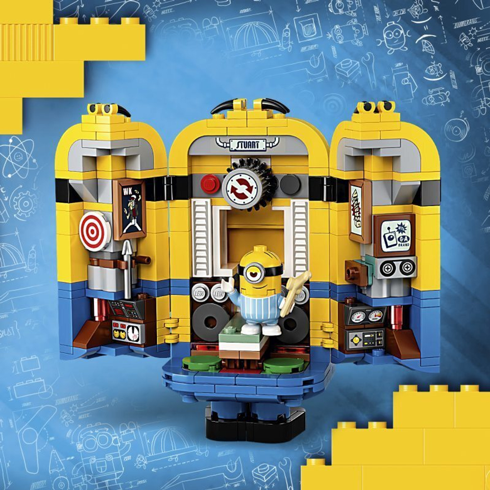 Конструктор LEGO Minions Фигурки миньонов и их дом 75551 купить в Москве |  Доставка по России.