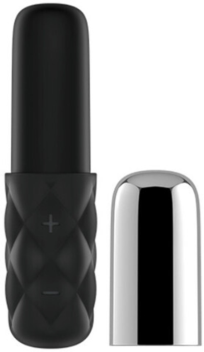 Вибромассажер Satisfyer Mini Lovely Honey чёрный серебро 11,4 см