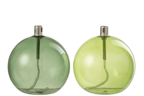 Масляная лампа  "Олива" шар большая в ассортименте 12x12x13см