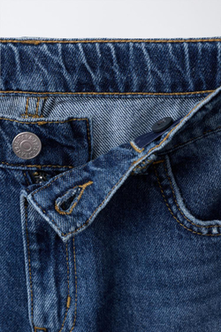 ZARA ДЖИНСЫ СВОБОДНОГО КРОЯ, ВЫЦВЕТШИЙ СИНИЙ