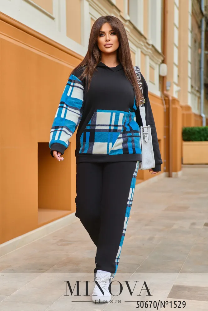 Костюм 1529-черный Minova