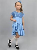 Платье нарядное для девочки с пайетками