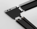 Коннектор угловой для накладного шинопровода Magnetic Ultra Slim GV1116 BK черный 36*36*6