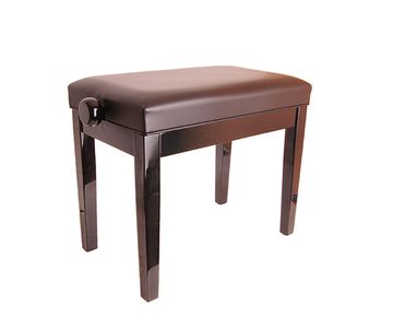 HY-PJ024-GLOSS-BLACK Банкетка, черная, искусственная кожа, Rin