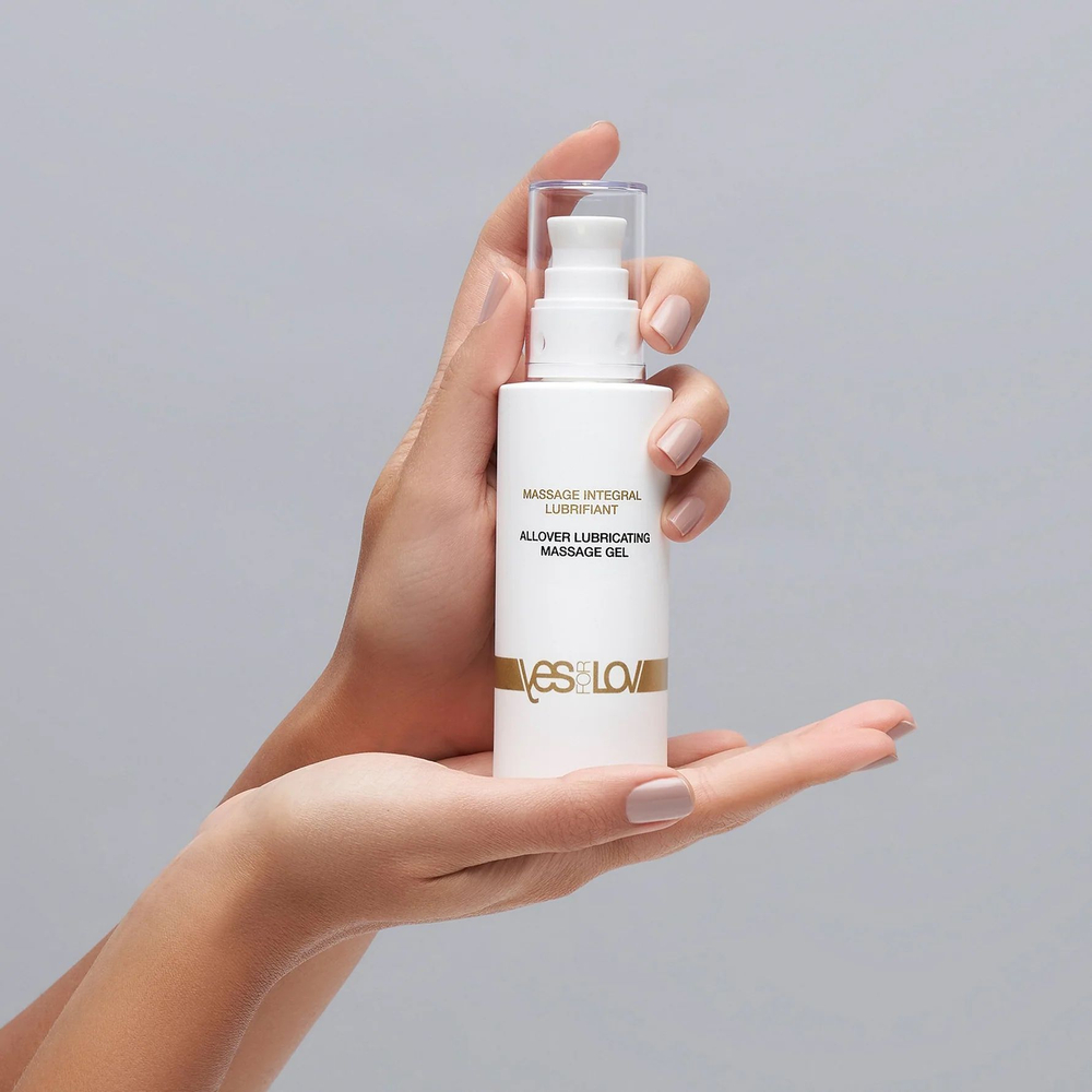 Массажный гель-смазка на силиконовой основе Allover Lubricating Massage Gel - 100 мл.