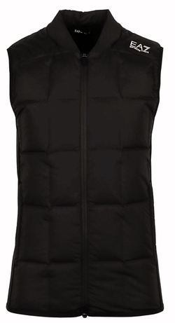Мужская теннисная жилетка EA7 Man Woven Down Waistcoat - - черный