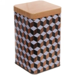 Банка для продуктов металлическая «Geometry» 1200мл 9*9*15см