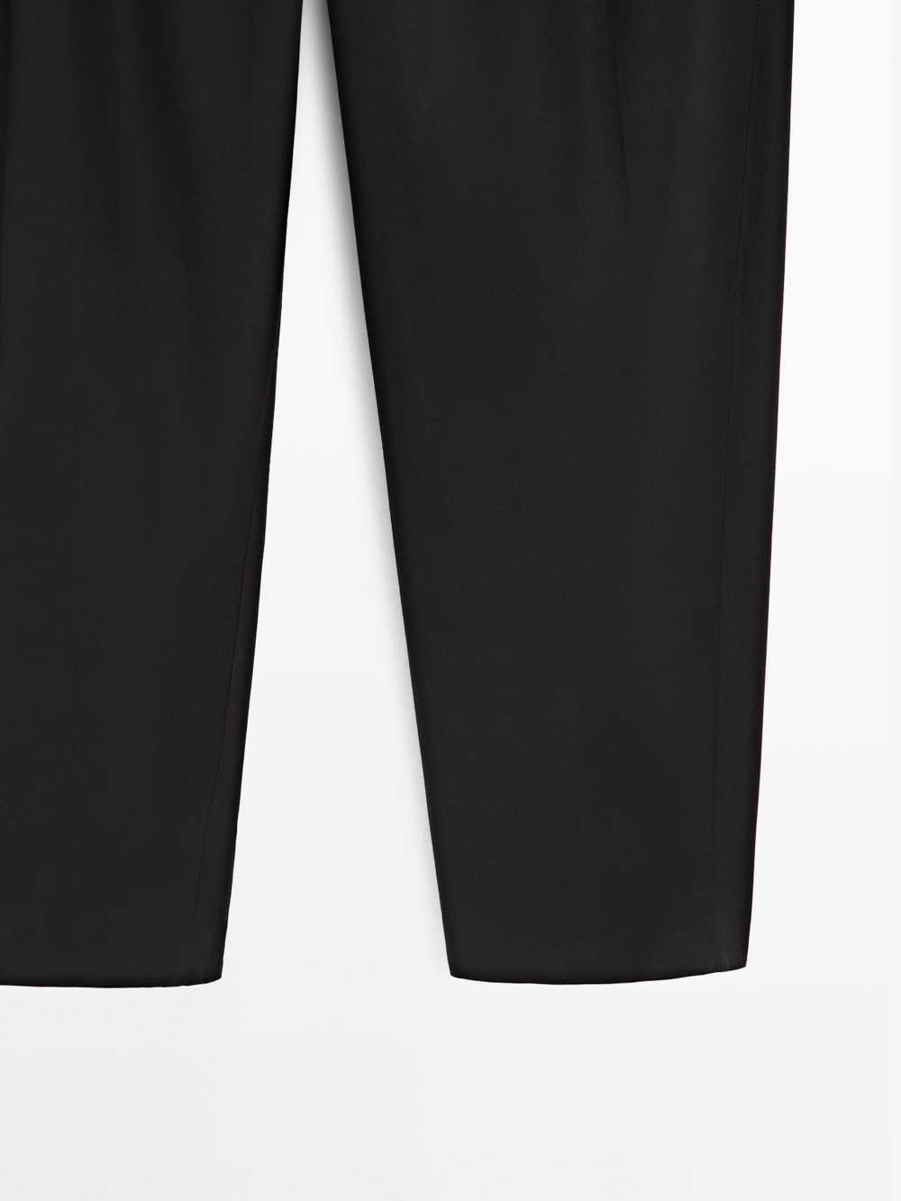 Massimo Dutti Хлопковые брюки с двойными вытачками, темно-синий