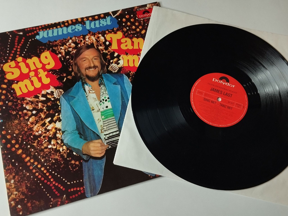 Винтажная виниловая пластинка LP James Last Джеймс Ласт Sing Mit Tanz Mit (Germany 1976)