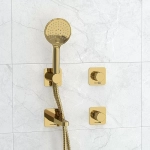 Смеситель для ванны WasserKRAFT Ems SET2860 золото