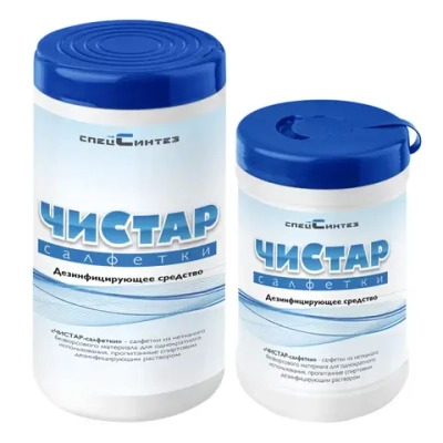 Чистар салфетки дезинфицирующие 80 шт банка