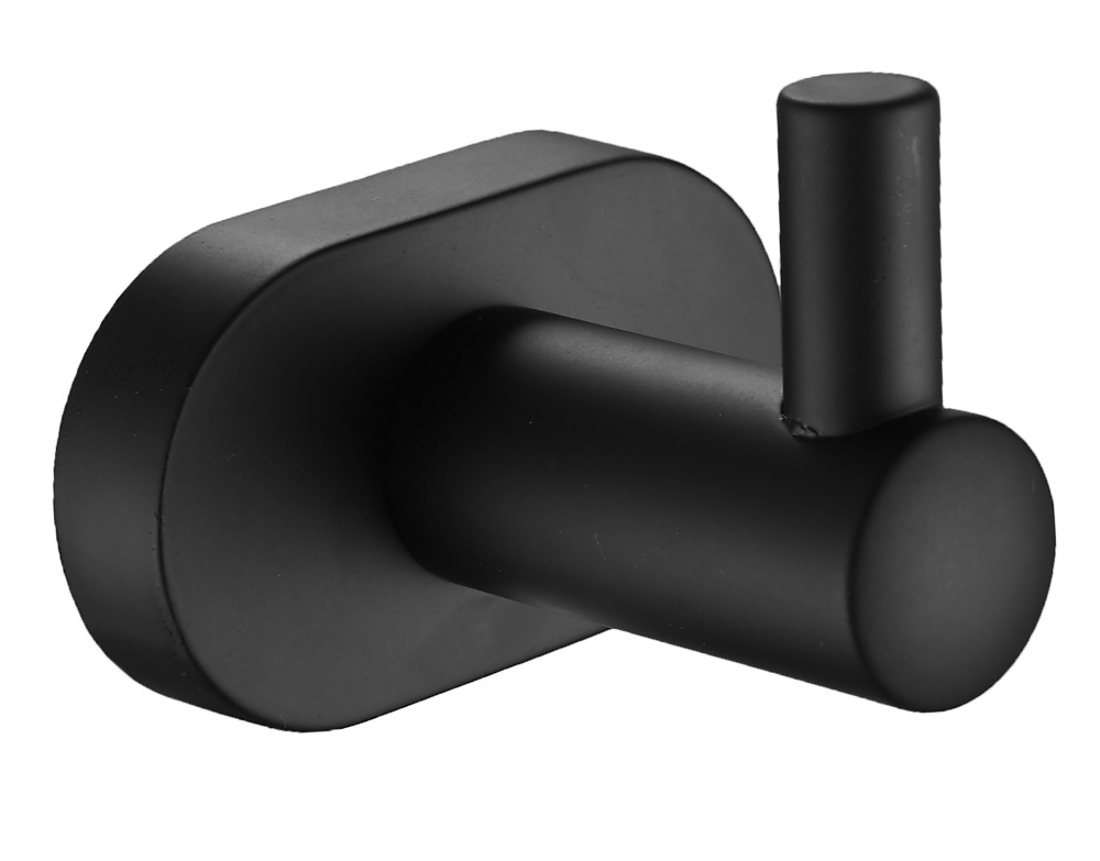 5101-C Крючок одинарный для полотенца  (ЧЕРНЫЙ) ViEiR  (50/1шт)