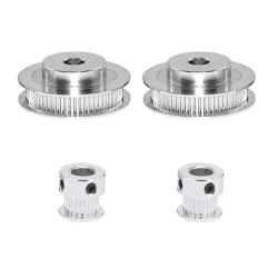 Синхронное колесо GT2, 20 и 60 зубьев, 8 мм, алюминиевый зубчатый шкив с 2 шт., шириной 200 мм, 6 мм, ремнем для фрезерного станка