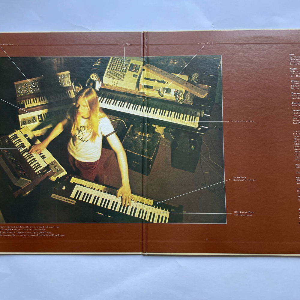 Винтажная виниловая пластинка LP Rick Wakeman The Six Wives Of Henry VIII (Япония 1973) (Без Оби)