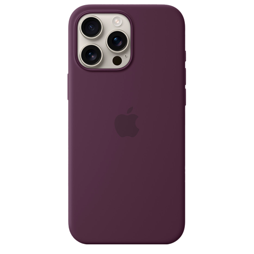 Силиконовый чехол с поддержкой MagSafe Apple Silicone Case для iPhone 16 Pro Max, Plum (Сливовый)